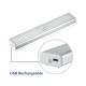 LED Motion Sensor Night Light USB Rechargeable Magnetic Strip Closet Cabinet