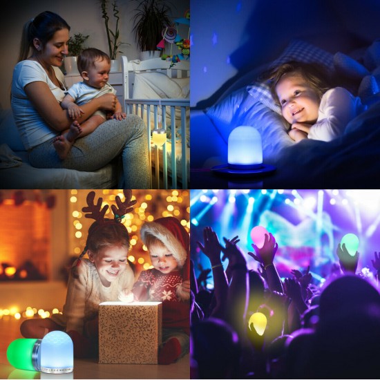 LED Remote control Night RGB Light Indoor Outdoor USB Rechargeable Camping Party