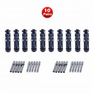 10 Pairs Panel Solar Connectors Bar Pins 50A IP68 for PV Solar Panel Cable & Plug M/F