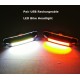 2x USB Rechargeable LED Bike Front Light headlight lamp Bar rear Tail Wide Beam