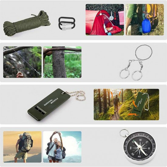 Emergency Survival Equipment Kit Sports Tactical Hiking Camping