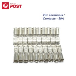 20x Copper Terminals Contacts For 50Amp Anderson Style Plugs Connector 6AWG