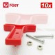 10x Red T Bar handle for Anderson style plug connectors tool 50AMP 12-24v 6AWG