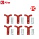 6x Red T Bar Handles for 120AMP Anderson Style Plug Connectors Tool 12-24v 6AWG