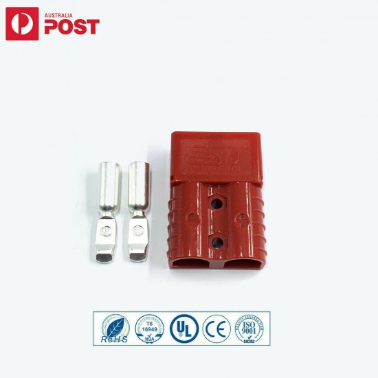 6x 120AMP Connectors Anderson Style Plug DC Power Solar Caravan 6AWG RED